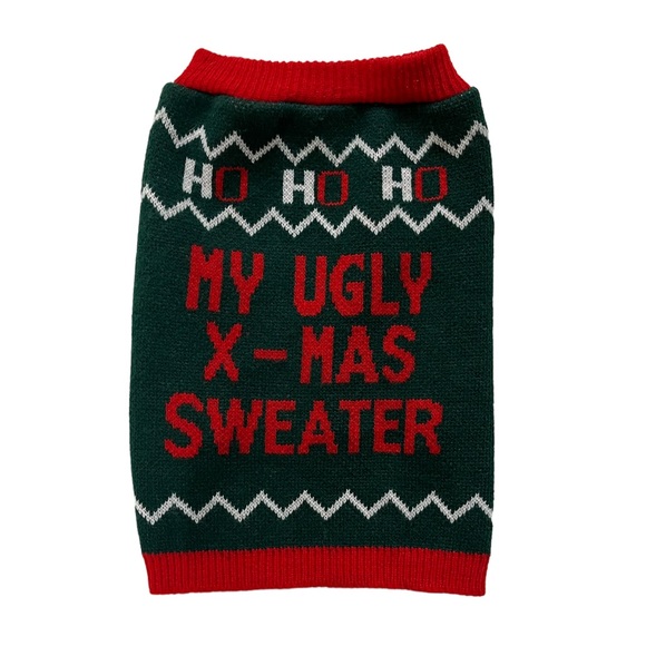 My Ugly X-Mas Sweater, Dog Ugly Christmas Sweater, Holiday Pet, Size: Small